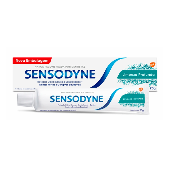 CREME DENTAL SENSODYNE LIMPEZA PROFUNDA 90G Farmácia Luita Sua